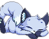 L Sleeping blue Fox