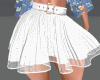 // pleated skirt - white