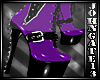 PvC Spiked Purple Boots