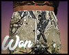 camo stacked jeans