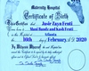 Custom Birth Certificate