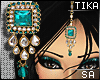 [SA] Teal Kundan Tika