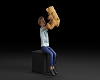 Sitting Boy w/Teddy Bear