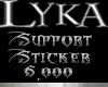 6k Support Sticker