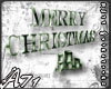 A- Green Xmas Letters