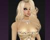 Gold Halter TOPS SKirts Dress Dancers Princess BLONDES