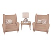 Rose Gold Coffee Chairs