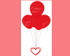 I Love You Balloons-Red