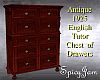 Antq Tudor Chest/Drawers