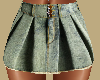 Denim Pleated Skirt