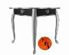 Side table black silver