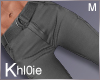 K grey cargo pants M