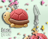 I Red Turtle Earrings