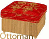 Red orienal ottoman