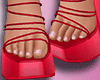 Summer Sandals Red