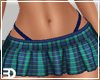 Blue Plaid Skirt Stock