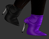 Purple & Black Heels