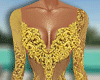 Yellow Lace Pageant Gown