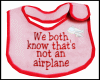 BOYS RED PLANE BIB