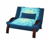 blue floral kiss chair