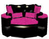 Pink/Blk Cuddle Chair