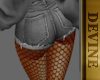 ED Grey Fishnet Shorts