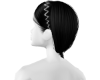 Black hair arranged