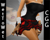 CGG Party Dress Blk Red