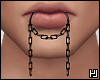 ₄ Chained Lip Rings