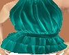 teal ruffle top