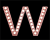 W Pink Letter Neon