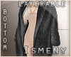 [Is] Fur Long Coat Grey