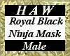 Royal Black Ninja Mask