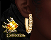 GOLD  EARINGS  ARGOLLAS