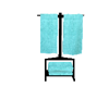 Turquoise Towel Rack