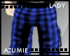[LA]Blue Plaid Shorts