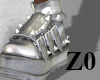 SILVER SPIKED SHOES