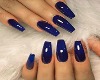 [D.E]Blue Coffin Nails