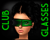 Neon Green Club Glasses