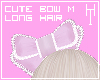 -Cute Bow, Long hair.-