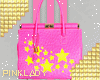 <P>Pink Neon Star Bag