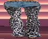 Black Leopard Pants