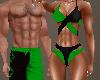 CRF*RL Blk& Green Bikini