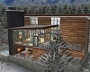 Winter Modern Log Home