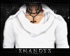 xMx:Relaxed White Hoody