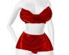 sexy dress 2 part red