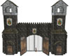 BW Castle Gate Wall