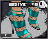 ~DC) Metal Aqua Heels