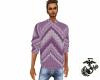 Purple Casual Sweater