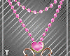 Pink splash Necklace